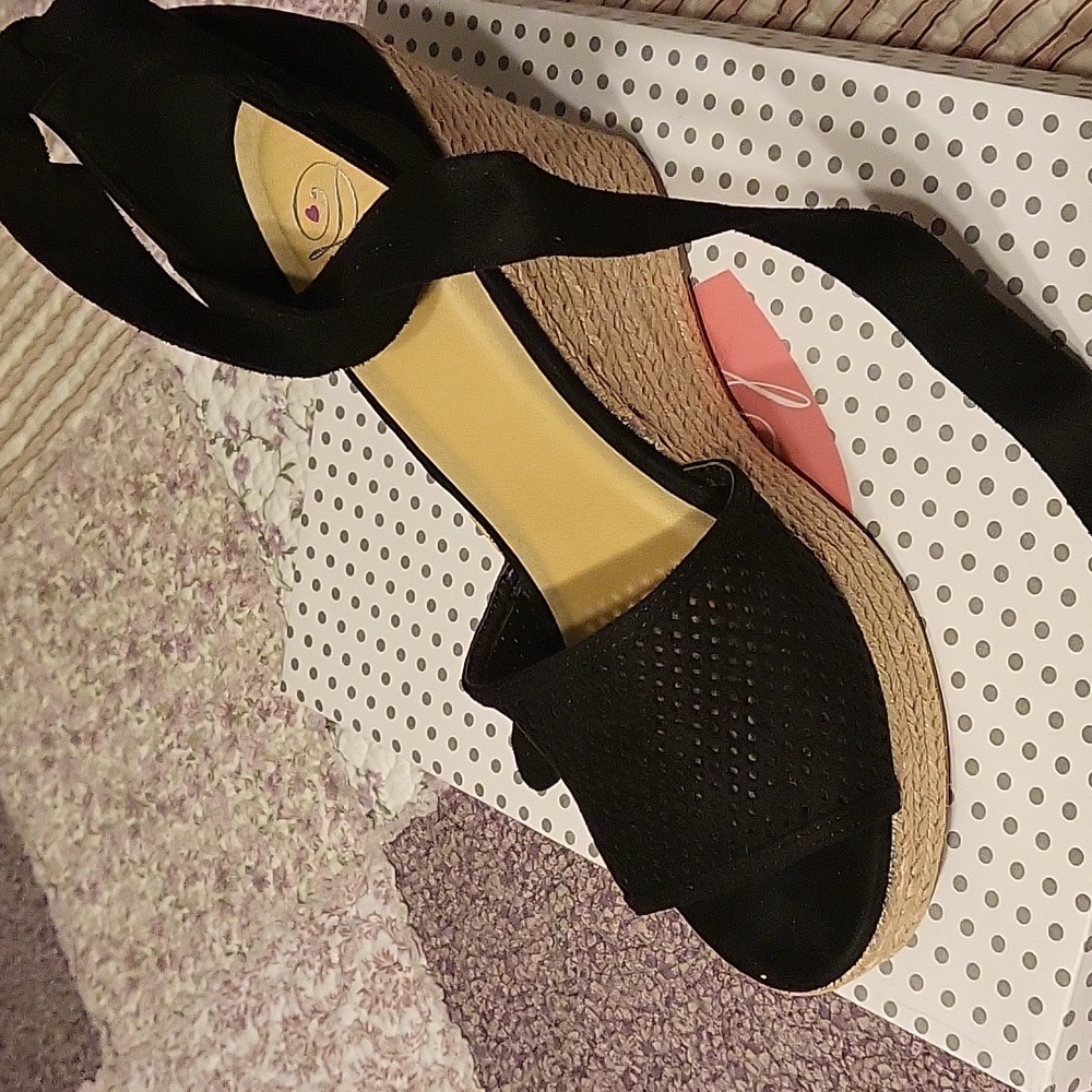 Beautiful Wedge Heels with Ankle Strap